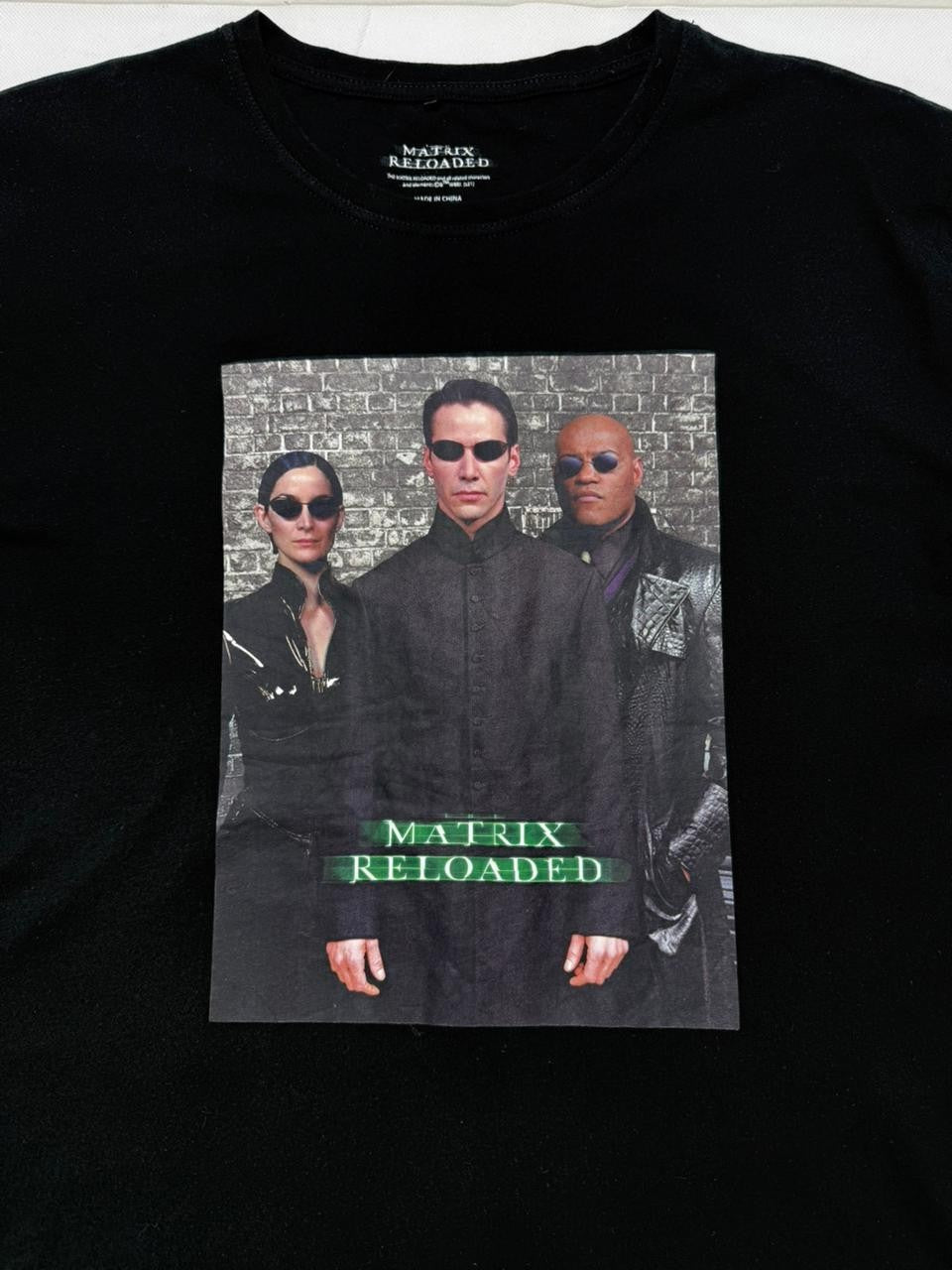 Matrix Reloaded Vintage Movie T-Shirt - Black - Size XXL
