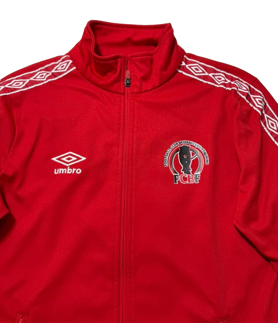 Umbro Red Track Jacket Fcbf Football Club Bousbecque Feminine - Size S