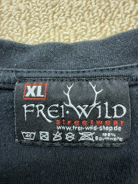 Frei.Wild Men's Charcoal Gray Band T-Shirt XL Vintage Brixen
