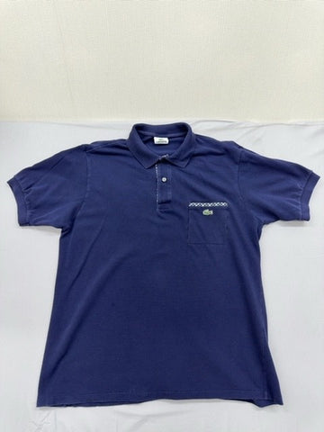 Lacoste L.12.12 Navy Blue Men's Polo Sz 5 Cotton Pique Short Sleeve