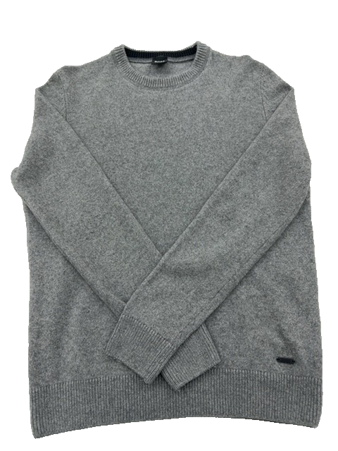 Hugo Boss Men's Gray Sweater – Size L, Long Sleeve, Crew Neck