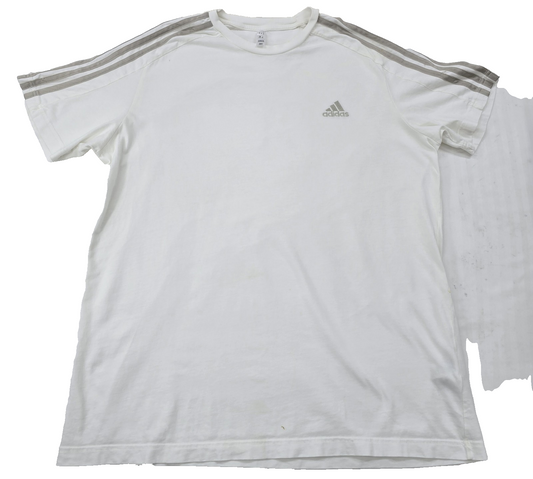 Adidas Adicolor Classics White 3-Stripes Slim Fit Men's Cotton T-Shirt