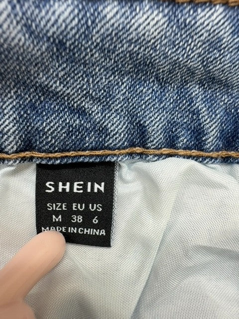 Shein Women's Light Blue Denim Midi Skirt Size M