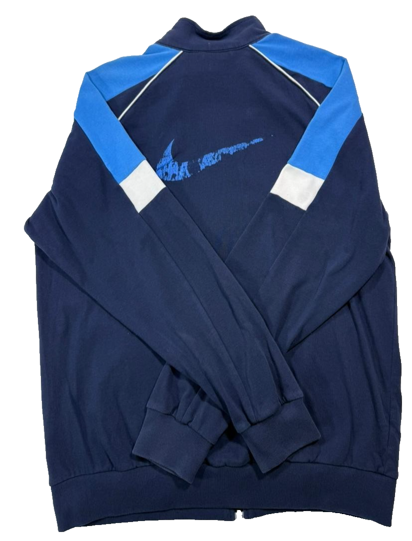 Men's Nike Track Jacket With A Blue And Navy Blue Color - XL