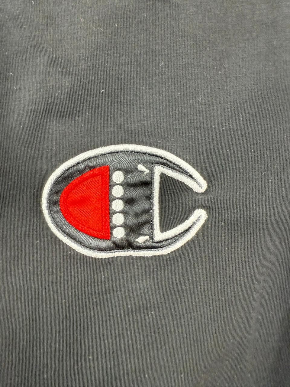 Champion Men's Black C Logo Crewneck T-Shirt 3XL Short Sleeve