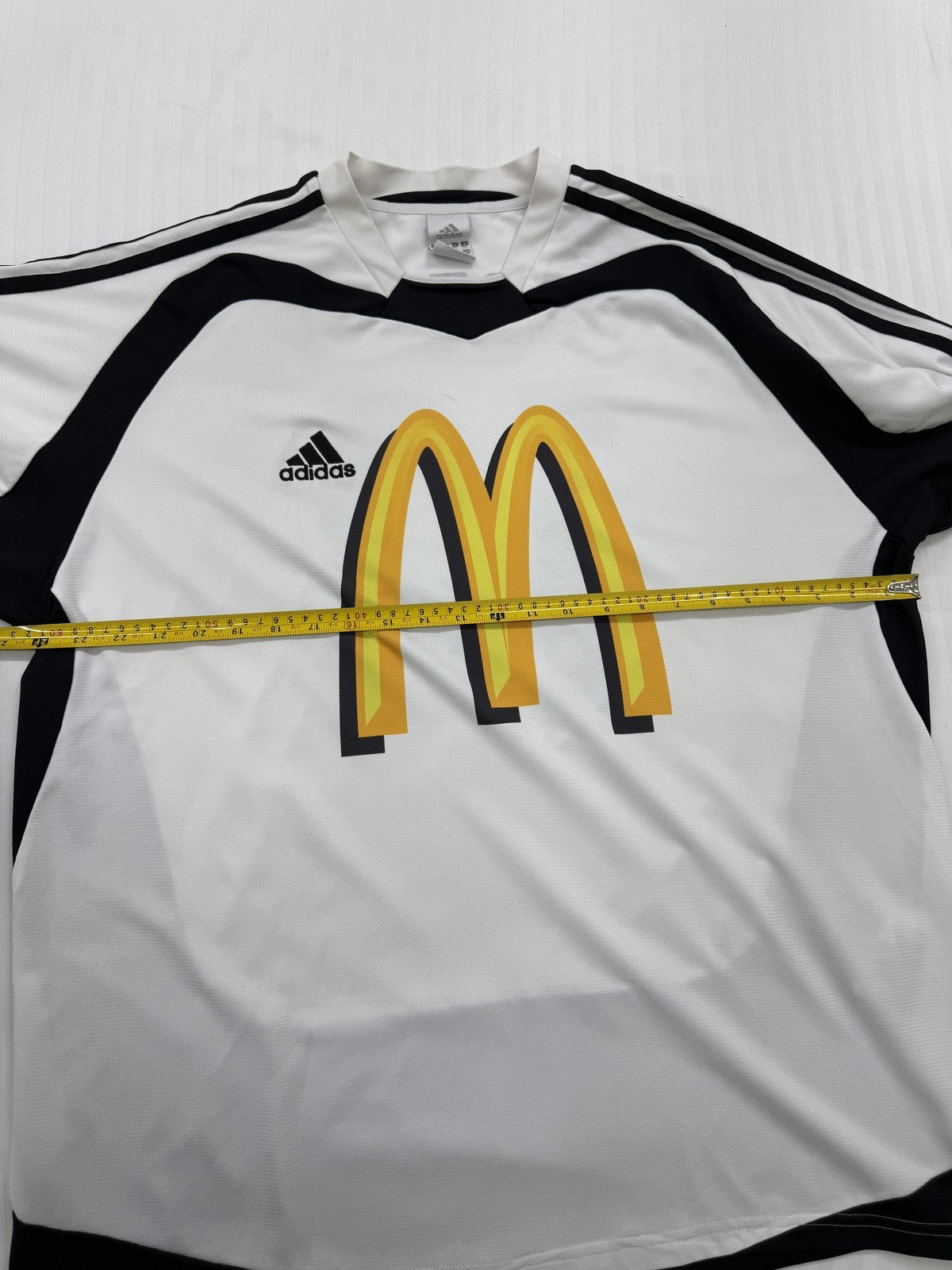 Adidas Unisex White Long Sleeve Soccer Jersey Size P Personalized 12