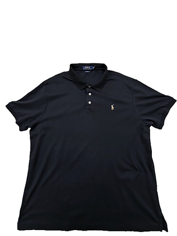 Polo Ralph Lauren Men's Black Slim Fit Polo Shirt XXL Short Sleeve