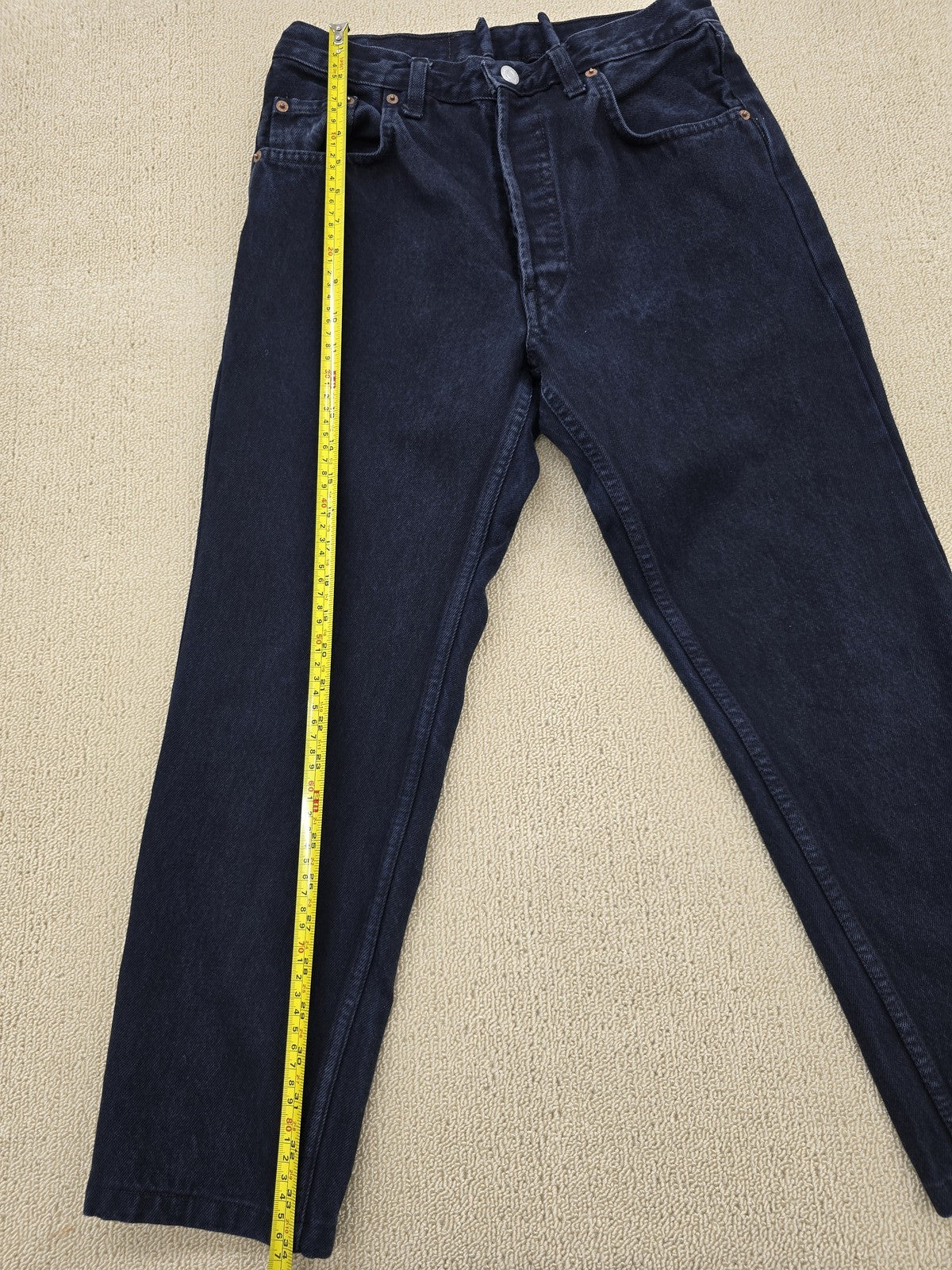 Levi's 501 Men's 31x36 Dark Indigo Button Fly Vintage Denim