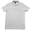 Tommy Hilfiger Men's White Polo Shirt – Size XL, Slim Fit, Cotton