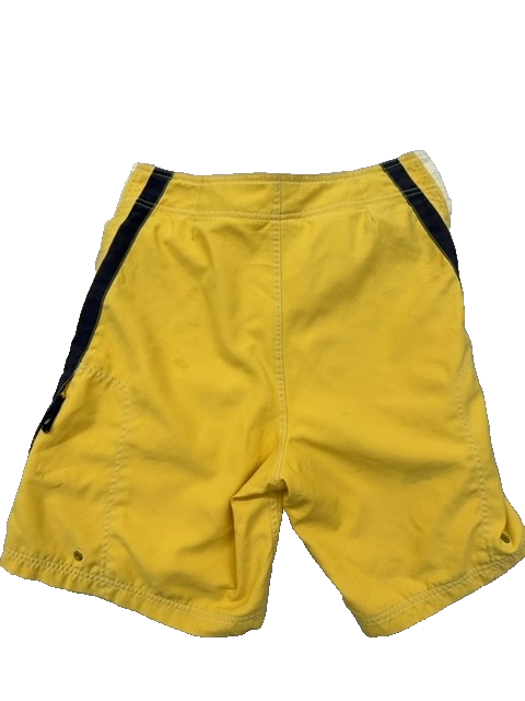 Nautica Men's Yellow Colorblock Board Shorts 32W Drawstring
