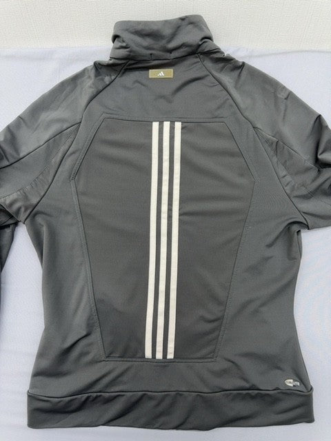 Adidas Women's Grey Clima365 Track Jacket Full Zip Training
