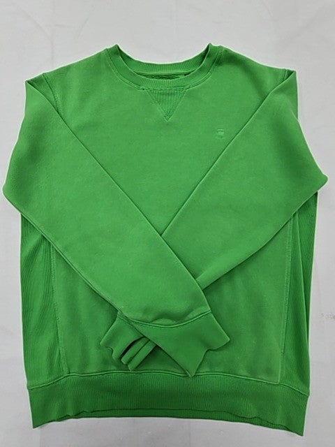 G-Star Raw Men's Green Sweatshirt – Size M, Regular Fit, Crew Neck