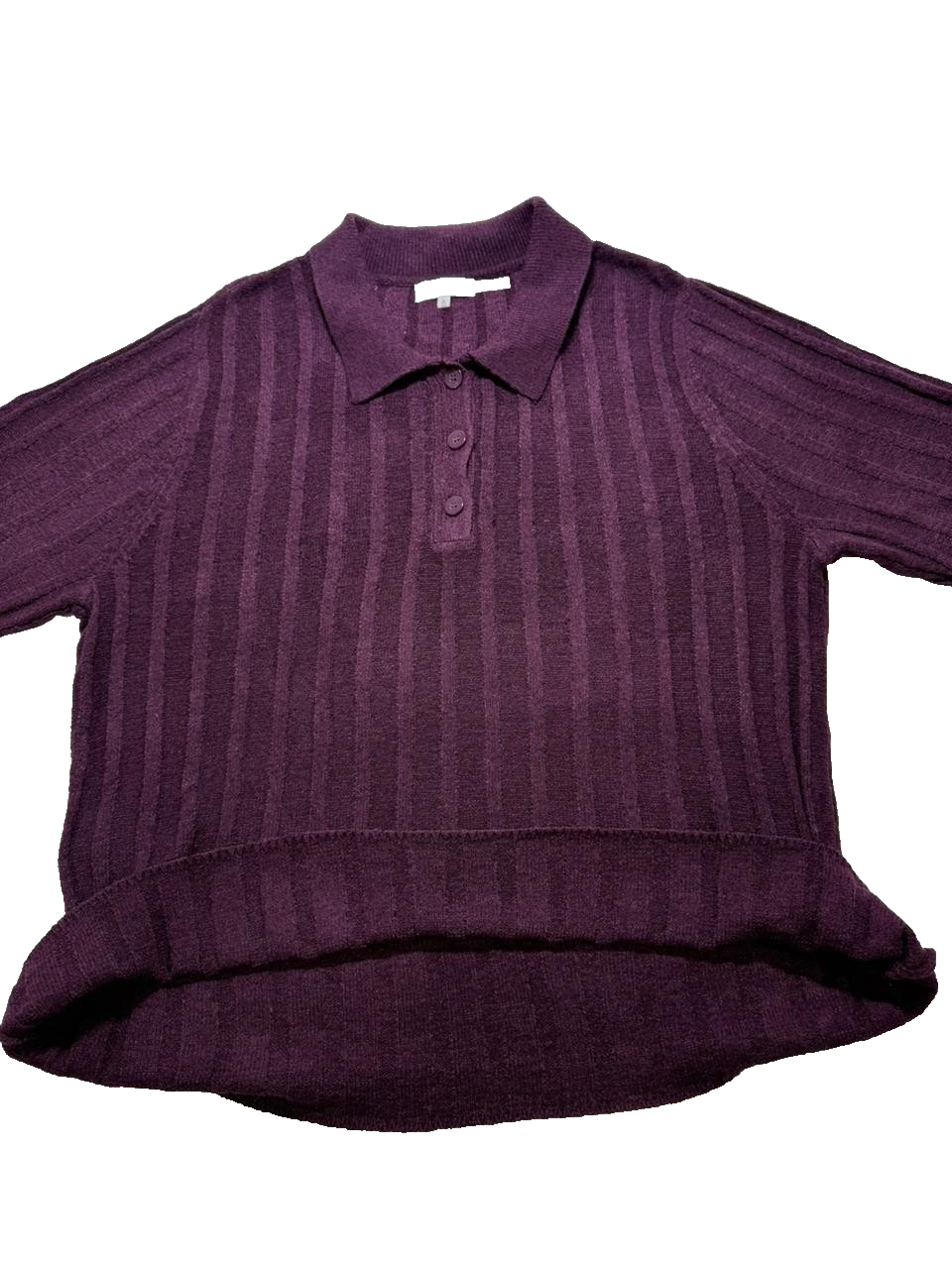 Calvin Klein Women's Polo Nylon Acrylic Short Sleeve Sweater
