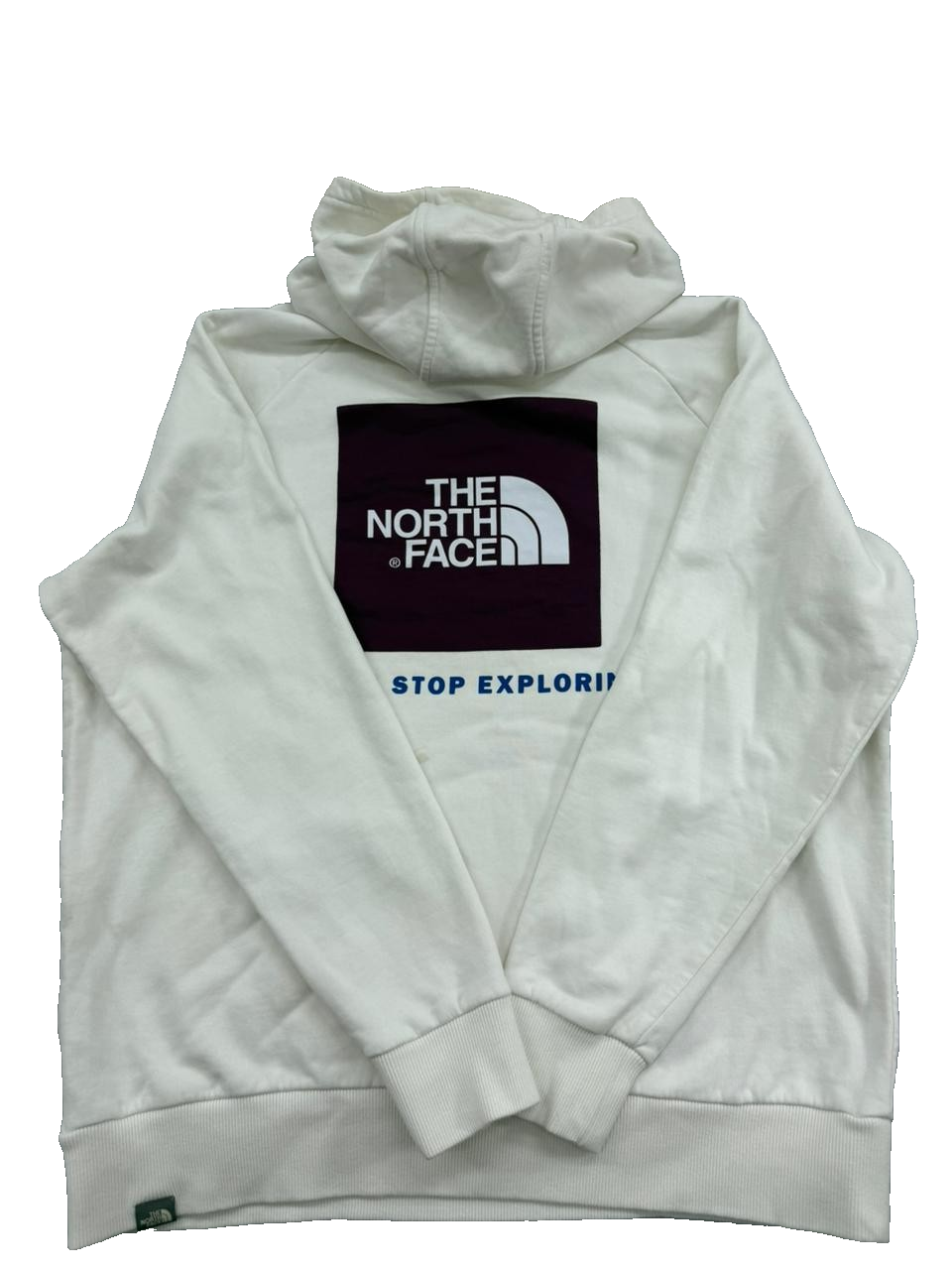 The North Face Men's White Cotton Pullover Hoodie XL Regular Long Sleeve