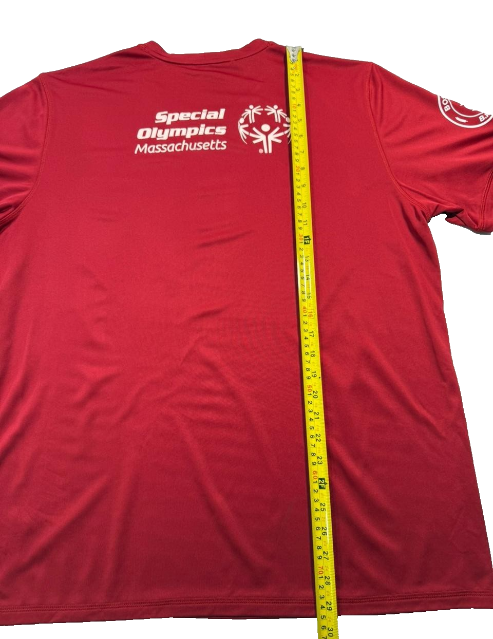 Adidas Run Boston 2025 Shirt Men's XL Red Special Olympics Xtra Mile Marathon 5K