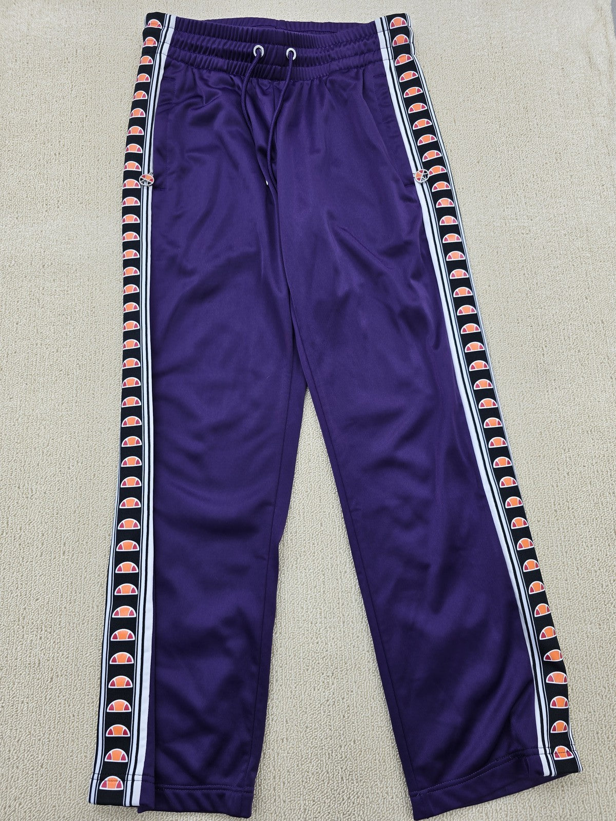 Ellesse Heritage Women's Purple Striped Track Pants L