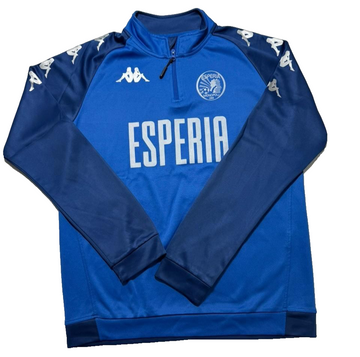 Men Kappa Esperia Monopoli 1988 Blue Football Training Top Long Sleeve L