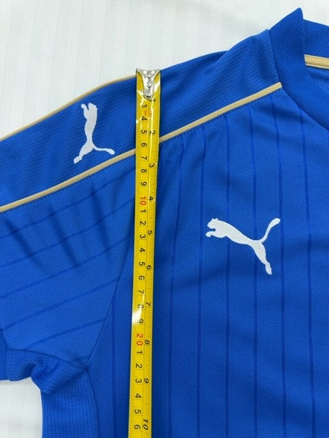 PUMA Men's Royal Blue Italy Soccer Jersey M Vintage