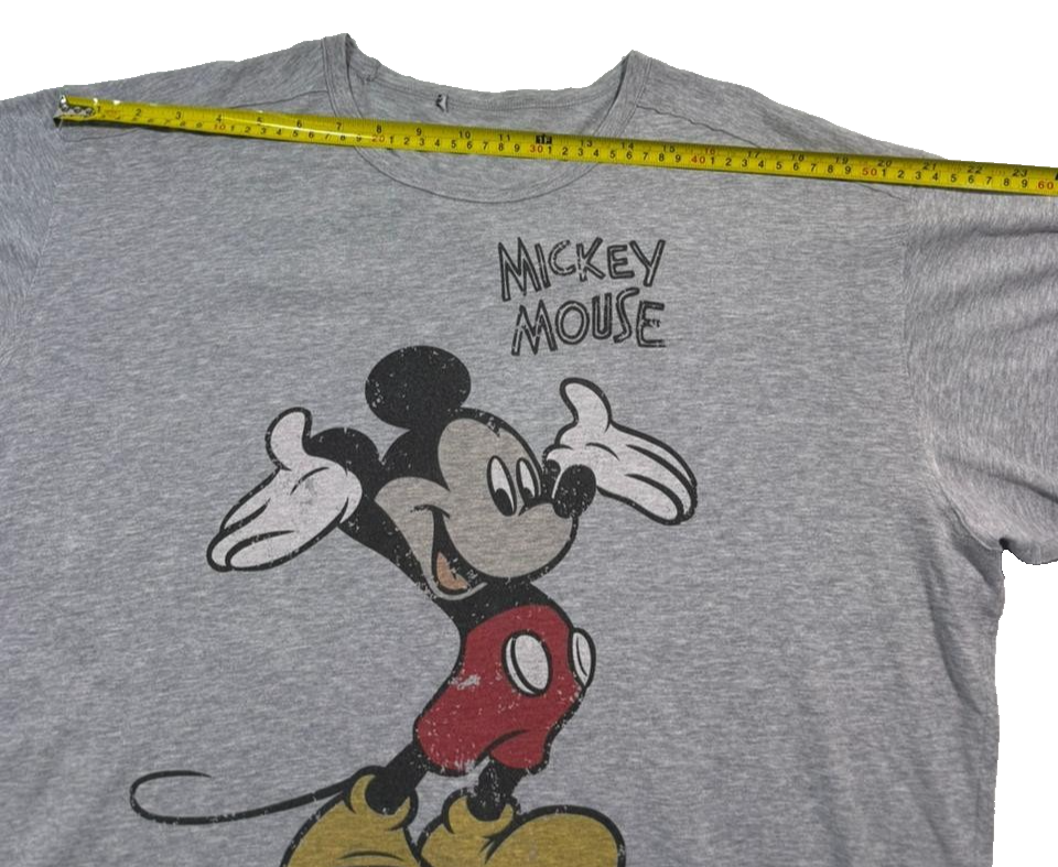 Disney Men's Mickey Mouse Classic T-Shirt In Sports Grey - Size L