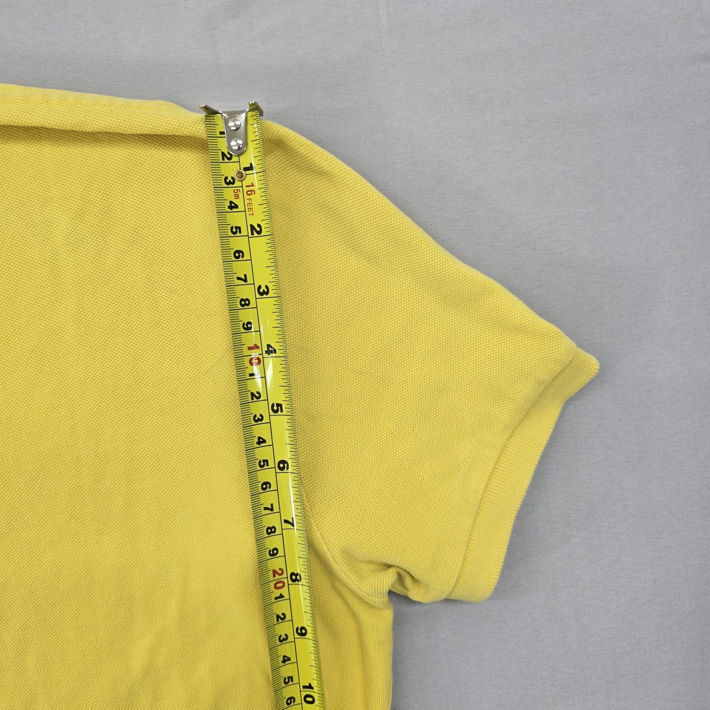 Polo Ralph Lauren Men's Yellow Polo Shirt Size M Custom Fit