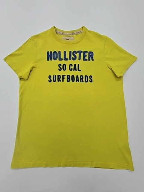Hollister Men Yellow T-Shirt size XL product image 1