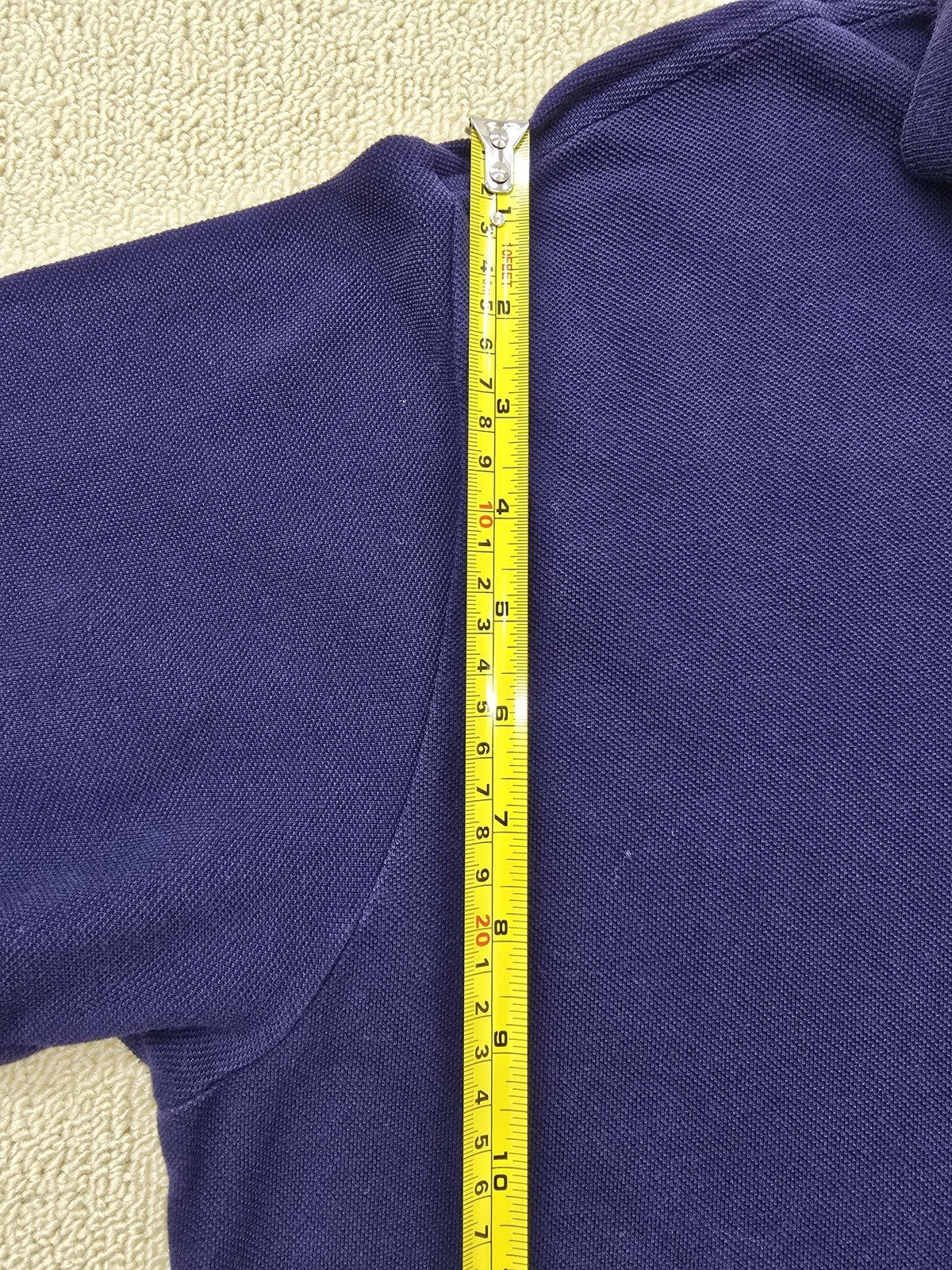 Lacoste L.12.12 L1312 Navy Long Sleeve Polo Sz 6 Cotton Pique NWT