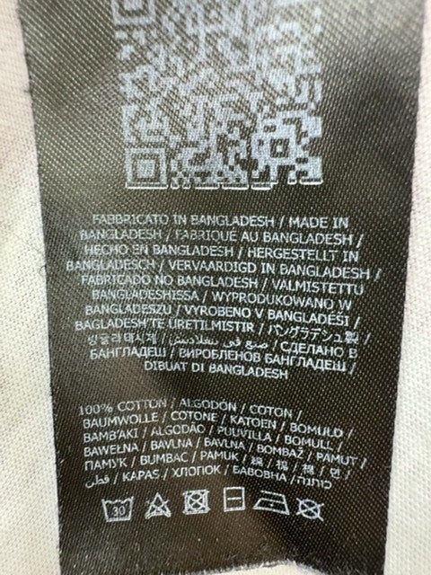 Guess Boys XL Burgundy Gray White Striped Logo Graphic T-Shirt