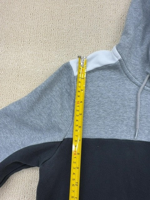 Puma Men's Black/Gray Colorblock Zip-Up Hoodie Size S Fleece
