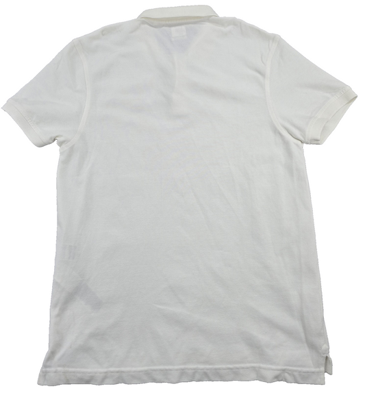 Levi's Men's White Polo Shirt – Size M, Relaxed Fit, Short Sleeve