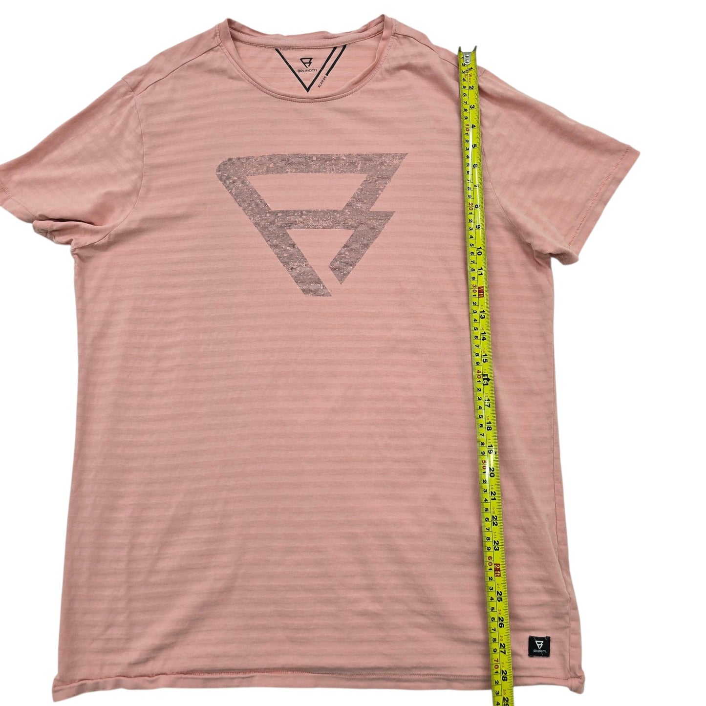 Brunotti Unisex Mauve Graphic Logo T-Shirt XL Regular Fit Crew Neck Casual