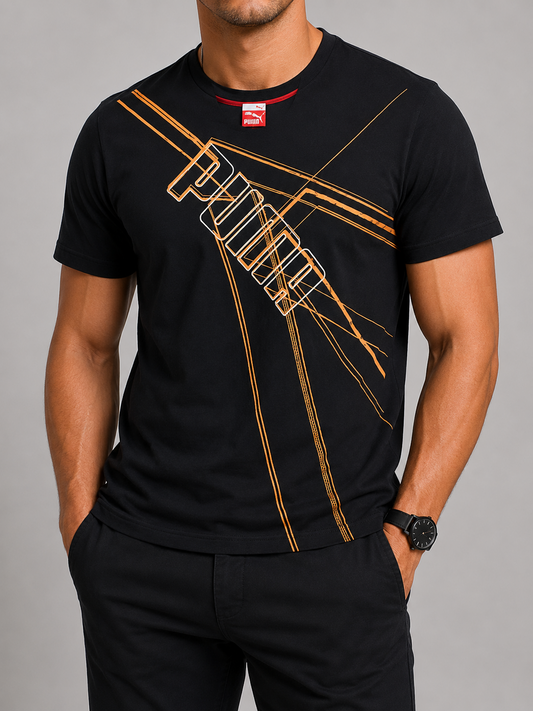 Puma Boys Black T-Shirt size S product image 1