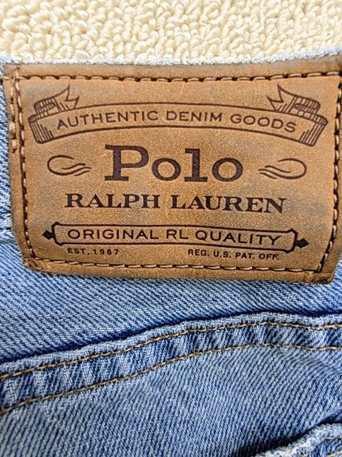 Polo Ralph Lauren Men's Light Blue Straight Leg Jeans 36x34 Vintage