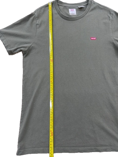 Levi's Men's Green Crewneck Short Sleeve T-Shirt Jersey Standard Fit