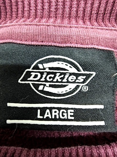 Dickies Burgundy Crew Sweatshirt Large Oakport Cotton