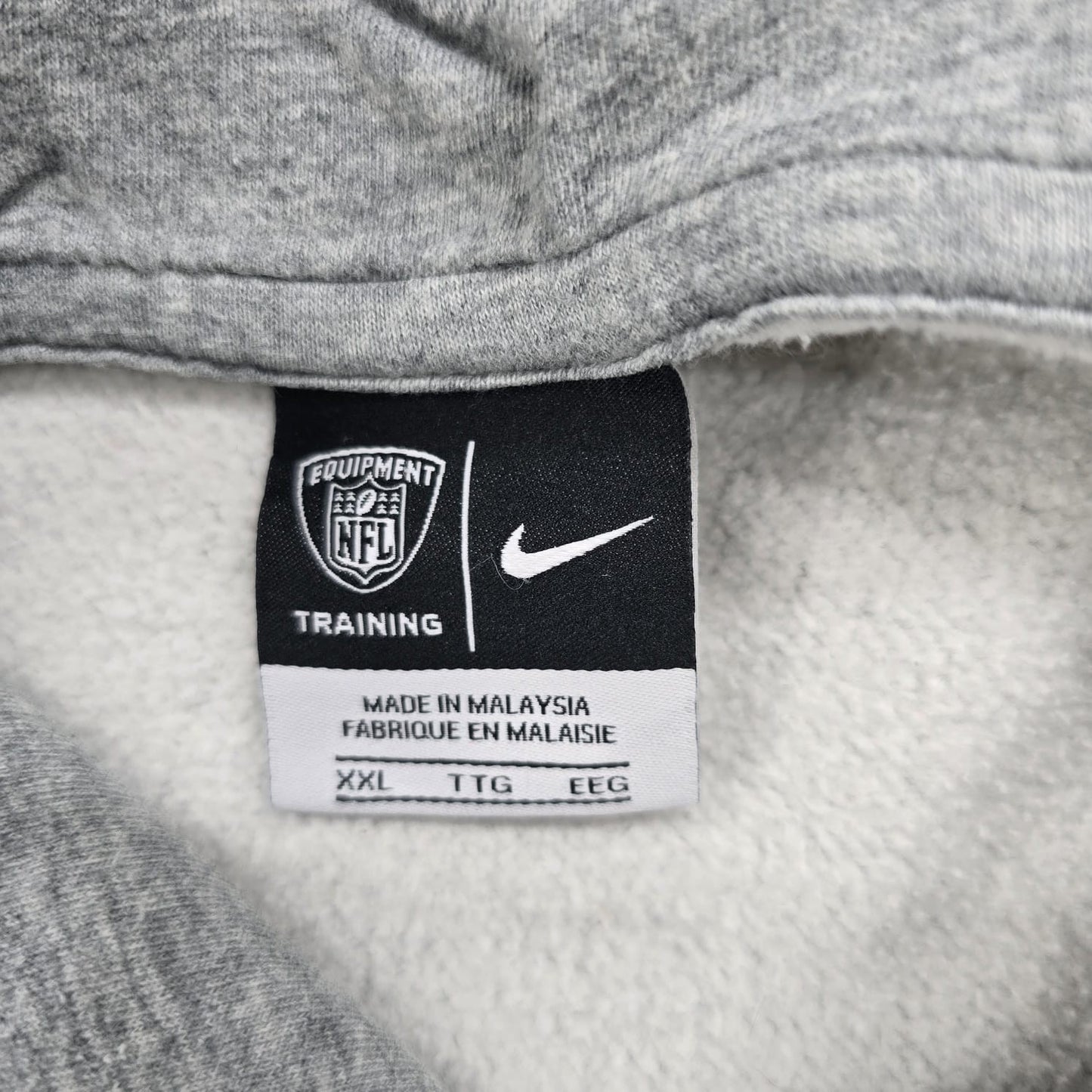 Nike Men's Patriots Heather Gray Pullover Hoodie 2XL NFL Training