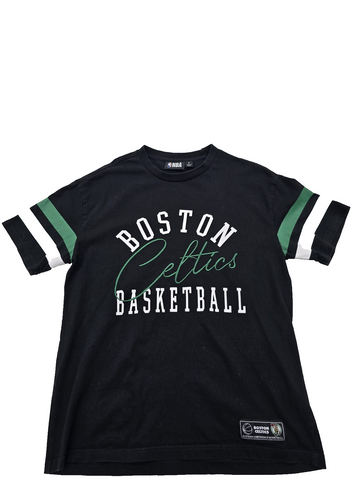 Primark Boston Celtics Black S Short Sleeve Cotton T-Shirt