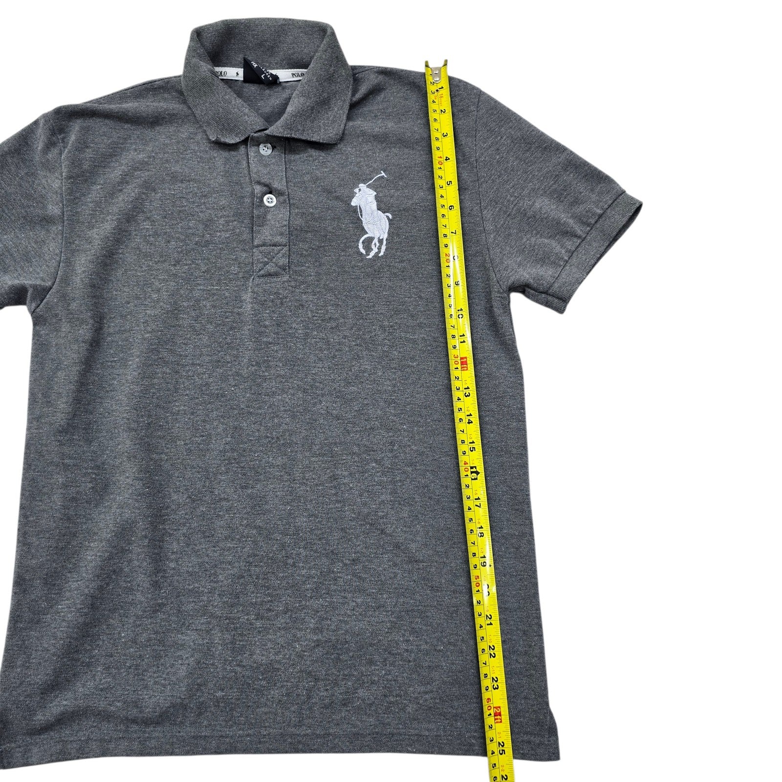 Polo Ralph Lauren Men Gray Polo Shirt size L product image 7