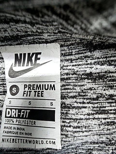 Nike Dri-FIT Grey Heather Polo Shirt Men's Small Short Sleeve