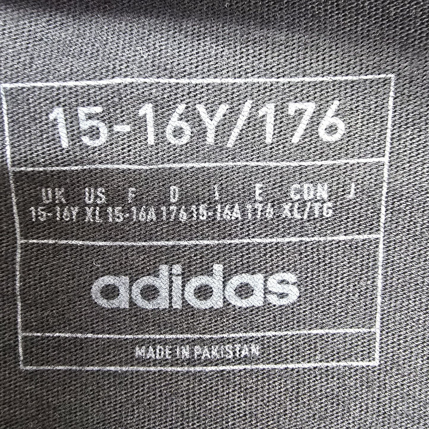 Adidas Youth Black Neon Stripes Graphic T-Shirt 15-16 Yrs