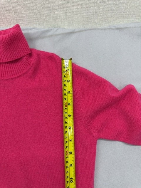 Cavalli Class Pink Turtleneck Knit Sweater L Women's Long Sleeve