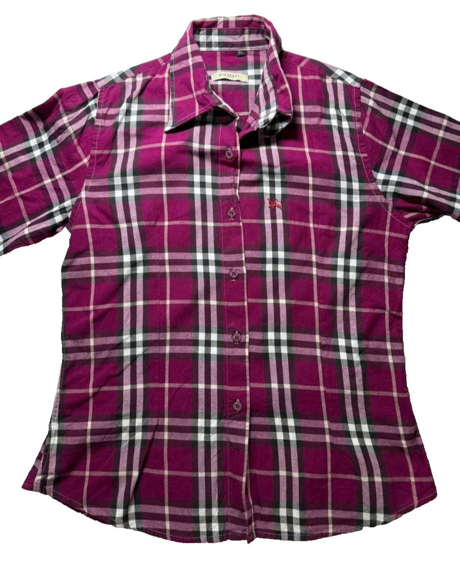 Burberry Brit Shirt Men's Check Plaid Long Sleeve Tartan Casual | XL