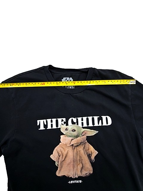 Zara Men's Black Star Wars Grogu T-Shirt Size S