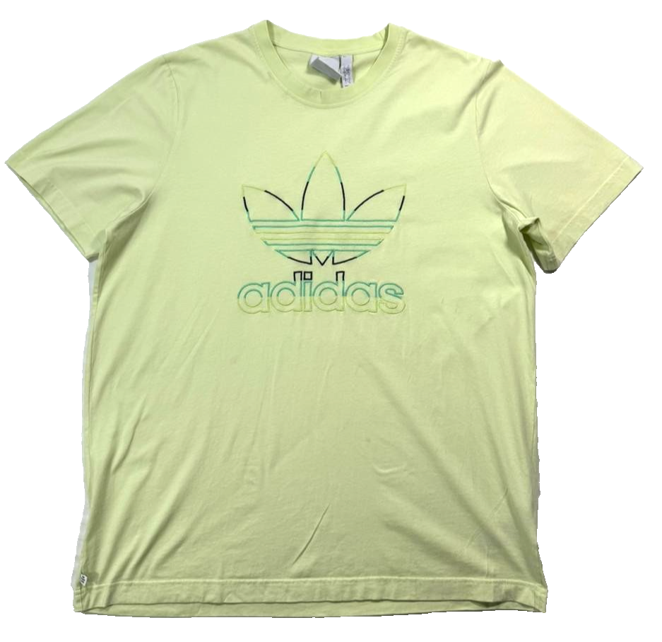 Adidas Originals Trefoil Series T-Shirt In "Almost Lime" - Size L