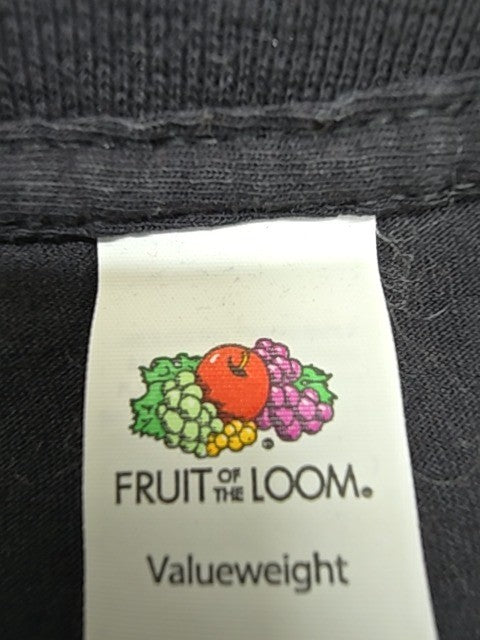 Fruit of the Loom Boys Black Graphic Print T-Shirt Youth 164cm BNWT
