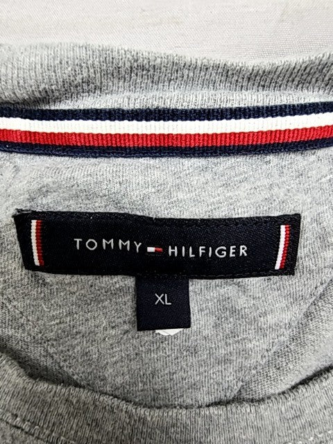 Tommy Hilfiger Men's Grey Logo Crewneck T-Shirt XL MW0MW11465