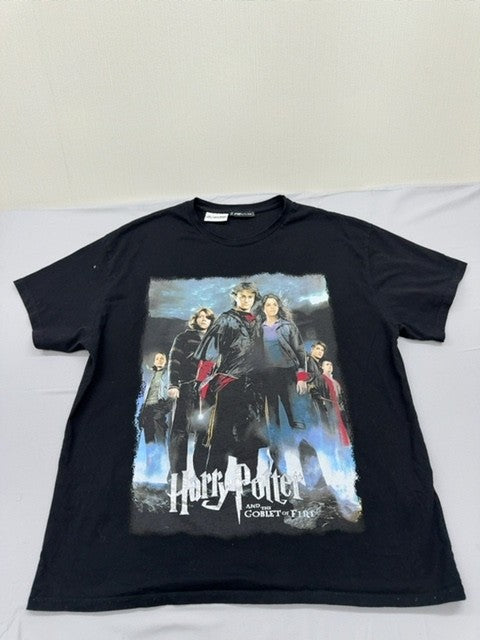 Harry Potter Unisex Black T-Shirt – Size XXL, Goblet Fire goblet fire, Graphic