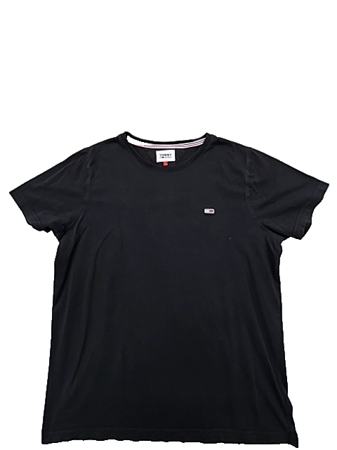 Tommy Jeans Men's Black Logo T-Shirt Size L Regular Fit