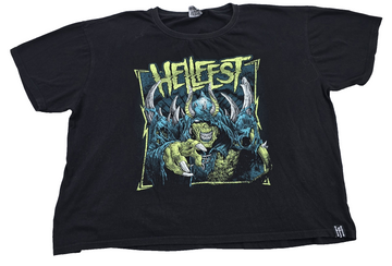 Hellfest Black 2XL Cotton T-Shirt Music Festival 2018