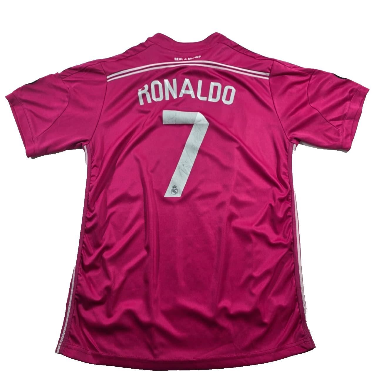 2014-2015 Adidas Fly Emirates Madrid Cristiano Ronaldo Pink Jersey