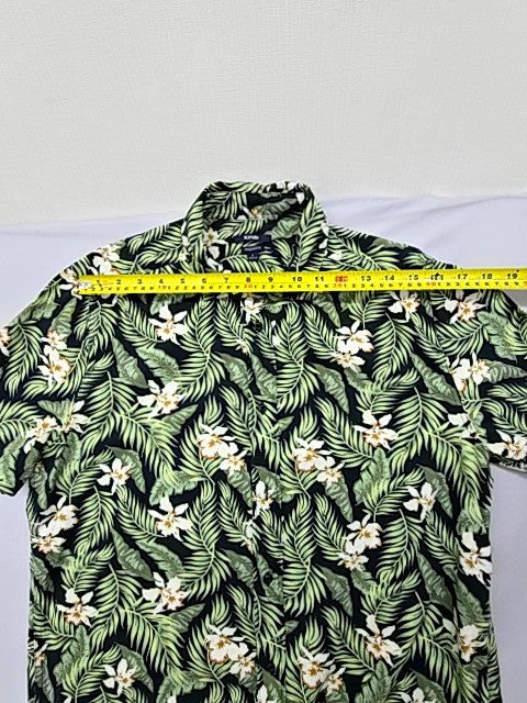 Kiabi Unisex Tropical Floral Short Sleeve Shirt L EUR 41-42 Cotton Blend